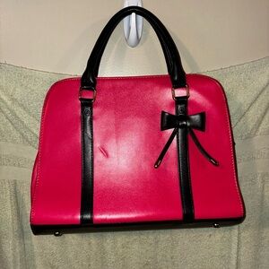 Coofit Hot Pink Bow Hand Bag Purse inner pocket Mean Girls Preppy Feminine